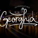 Georghia Font Poster 1