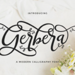 Gerbera Font Poster 1