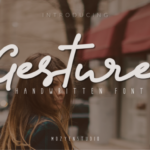 Gesture Font Poster 1