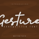 Gesture Font Poster 7