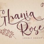 Ghania Roses Font Poster 1