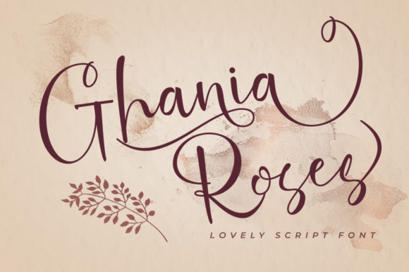 Ghania Roses Font Poster 1