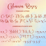 Ghania Roses Font Poster 6
