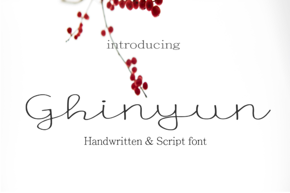 Ghinyun Font Poster 1
