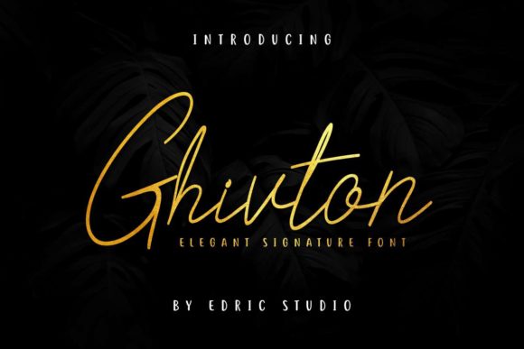 Ghivton Font Poster 1