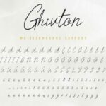 Ghivton Font Poster 8