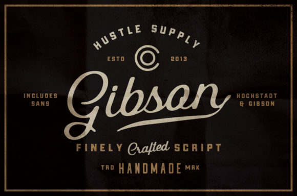 Gibson Font Poster 1