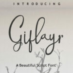 Gifloyr Font Poster 1