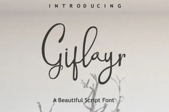Gifloyr Font Poster 1