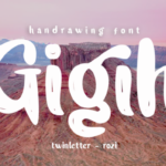 Gigih Font Poster 1