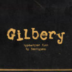 Gilbery Font Poster 1