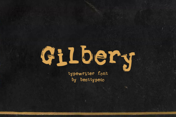 Gilbery Font Poster 1