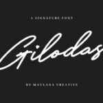Gilodas Font Poster 1