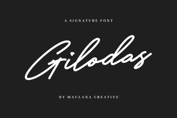 Gilodas Font Poster 1