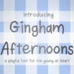 Gingham Afternoons Font Poster 1
