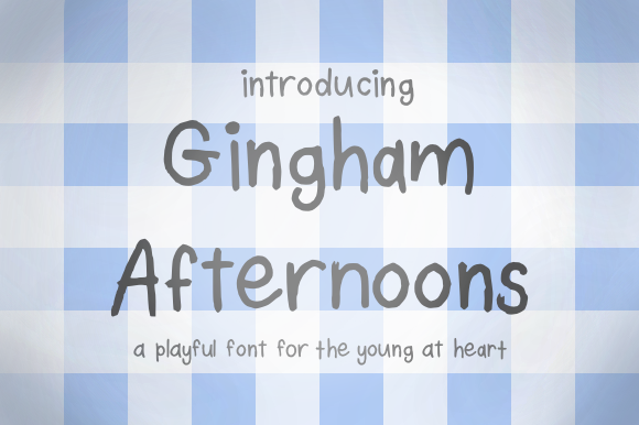 Gingham Afternoons Font Poster 1