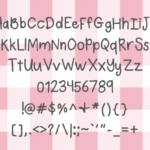 Gingham Afternoons Font Poster 2