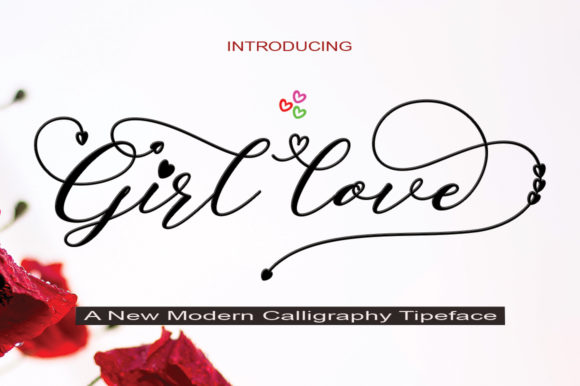 Girl Love Font Poster 1