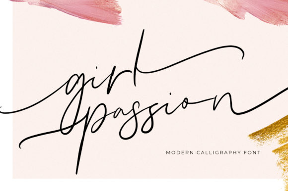 Girl Passion Font Poster 1