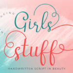 Girls Stuff Font Poster 1