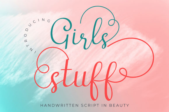 Girls Stuff Font Poster 1