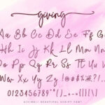 Giving Script Font Poster 6