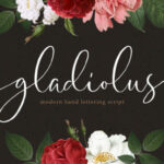 Gladiolus Font Poster 1