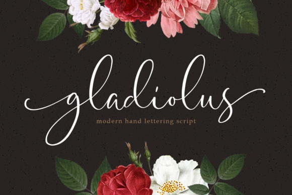 Gladiolus Font Poster 1