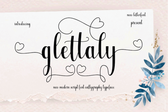 Glettaly Font Poster 1