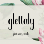 Glettaly Font Poster 2