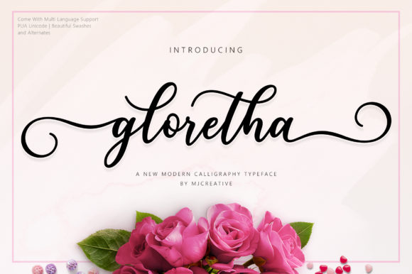 Gloretha Font Poster 1