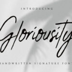 Gloriousity Font Poster 1