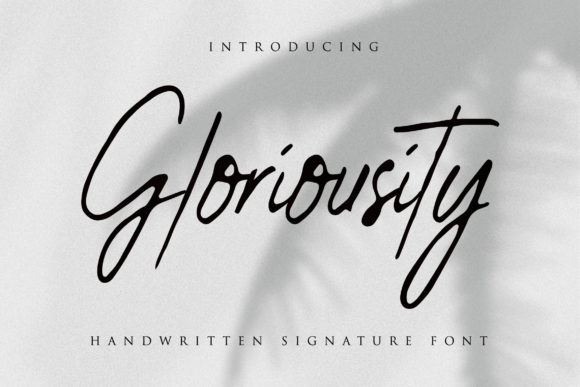 Gloriousity Font Poster 1