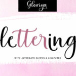 Gloriya Font Poster 6