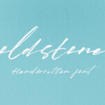 Gold Stone Font Poster 1