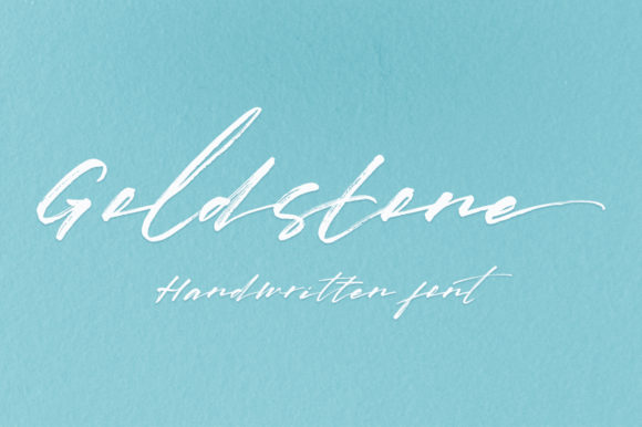 Gold Stone Font Poster 1