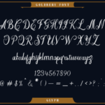 Goldbery Font Poster 3