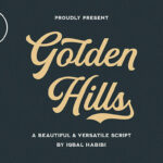 Golden Hills Font Poster 1