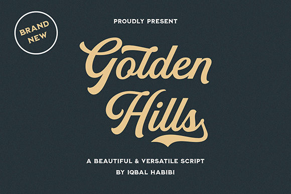 Golden Hills Font Poster 1