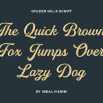 Golden Hills Font Poster 7