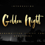 Golden Night Font Poster 1