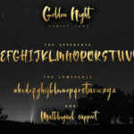 Golden Night Font Poster 2