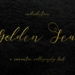 Golden Sea Font Poster 1
