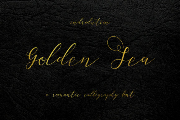 Golden Sea Font Poster 1