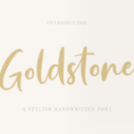 Goldstone Font Poster 2