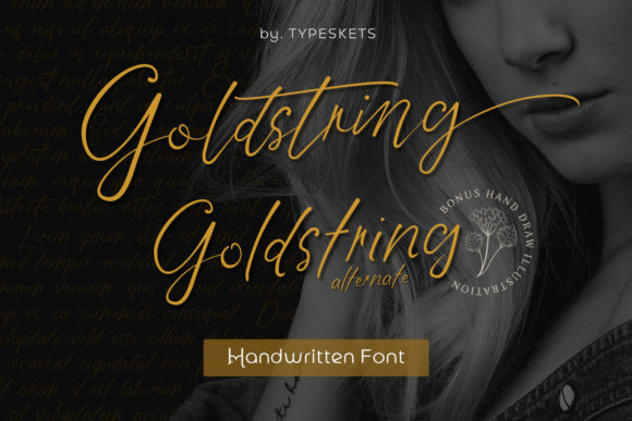 Goldstring Font Poster 1