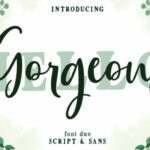 Gorgeous Duo Font Poster 1