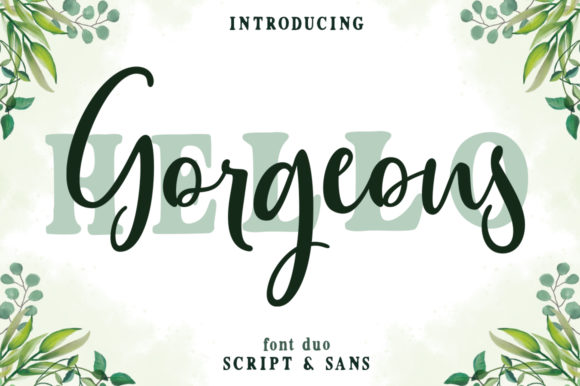 Gorgeous Duo Font Poster 1