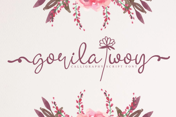 Gorila Woy Font Poster 1