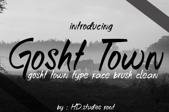 Gosht Town Font Poster 1